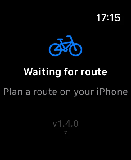 Apple Watch waiting for the iPhone before a ride